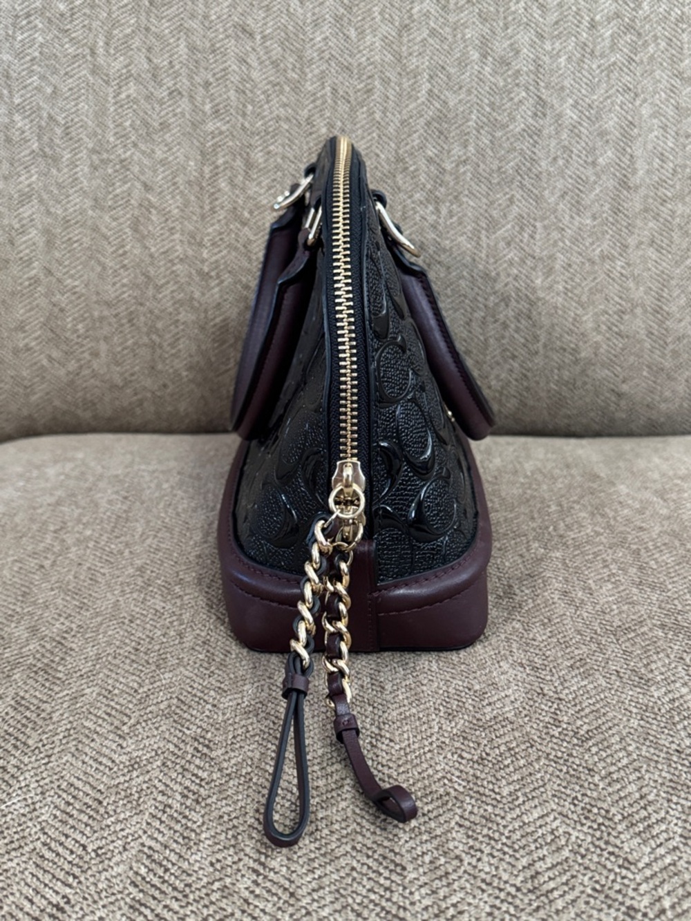 Coach Sierra satchel embossed leather signature C pattern - Picture 4 of 16